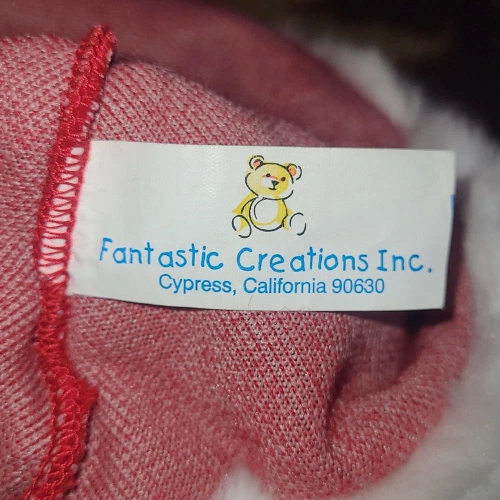 Fantastic Creations Inc. Red White Plush Santa Christmas Hats Set of 2